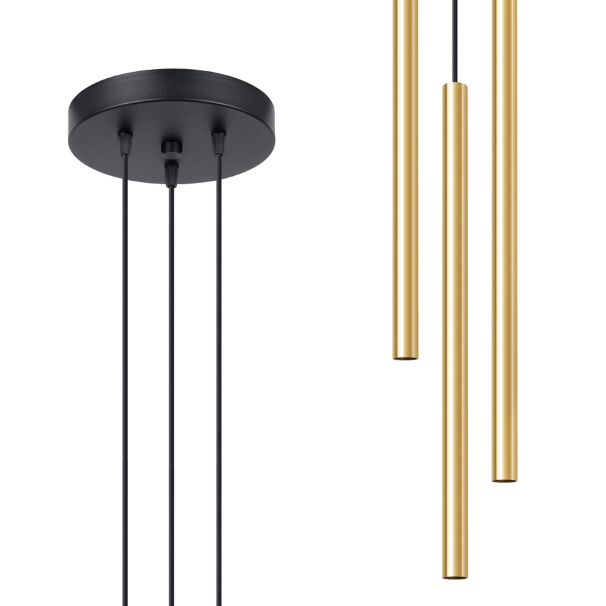 Luster na sajli PASTELO 3xG9/8W/230V zlatni