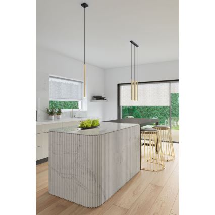 Luster na sajli PASTELO 5xG9/8W/230V zlatan