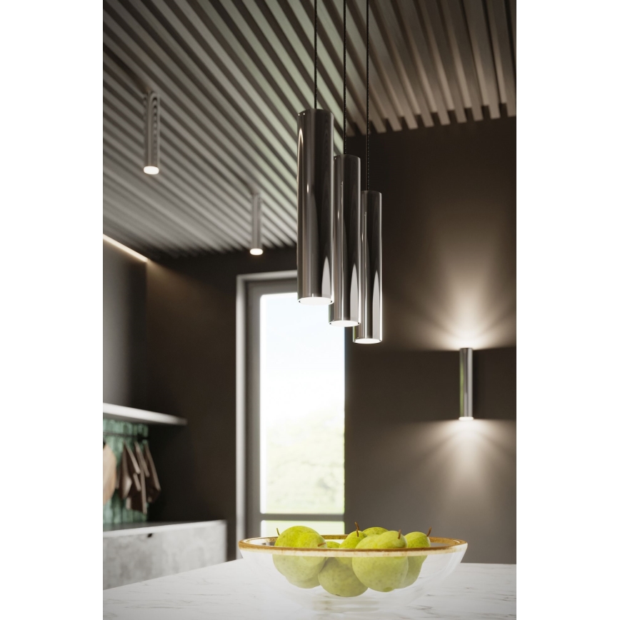 Luster na sajli LAGOS 1xGU10/10W/230V sjajni hrom