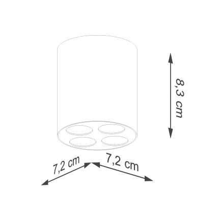 LED spot svetiljka ZOE LED/9W/230V crna