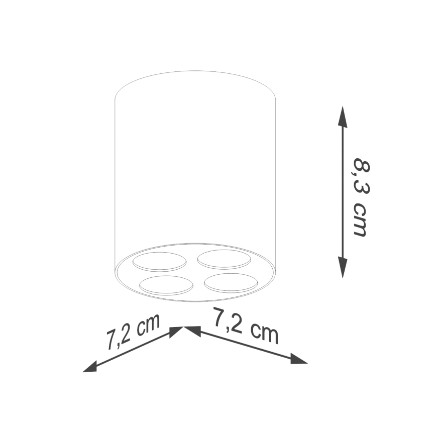 LED spot svetiljka ZOE LED/9W/230V crna