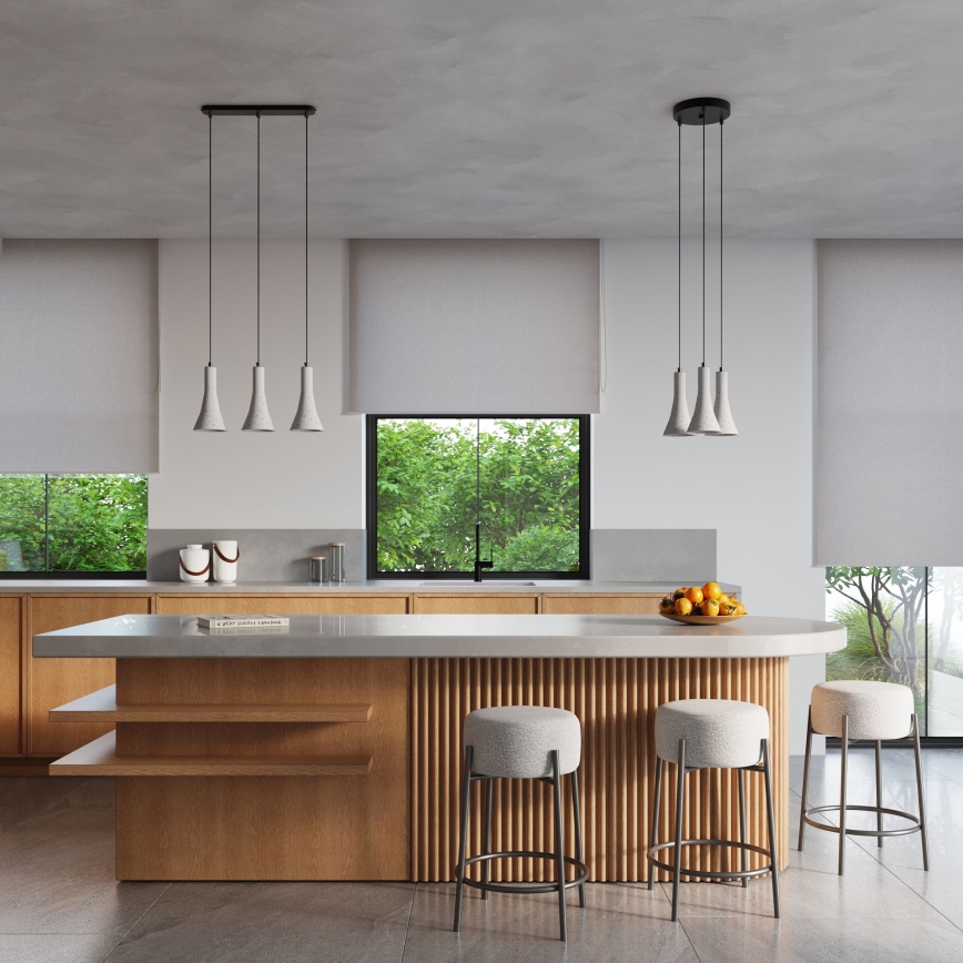 Luster na sajli REA 2xE14/12W/230V beton