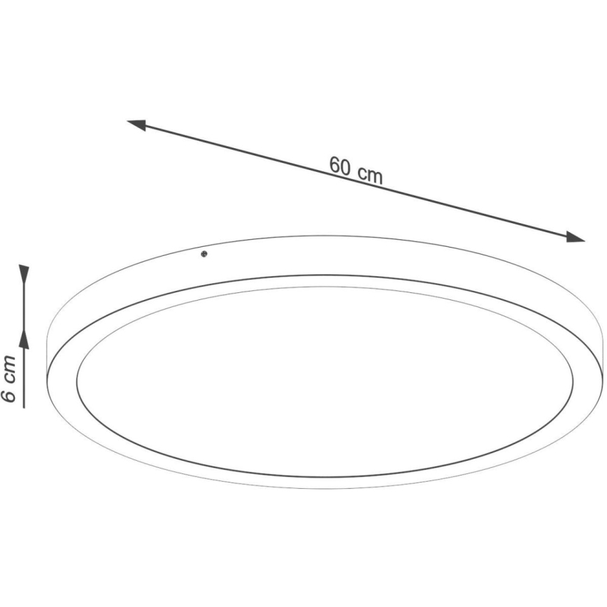 LED plafonsko svetlo ONYX LED/48W/230V prečnika 60 cm belo
