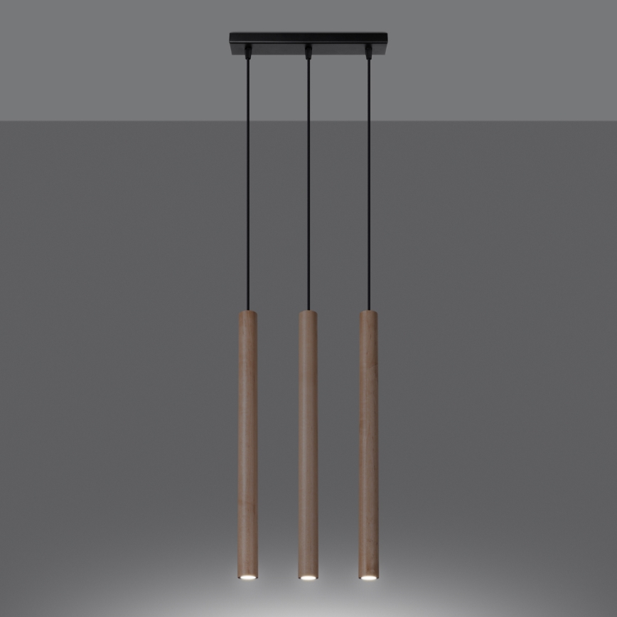 Luster na sajli PASTELO 3xG9/8W/230V buk