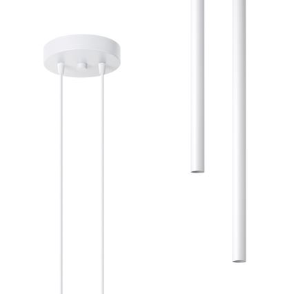 Luster na sajli PASTELO 2xG9/8W/230V bela