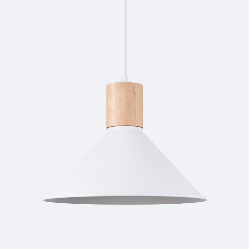 Luster na sajli JAGA 1xE27/15W/230V, prečnik 30 cm, beo