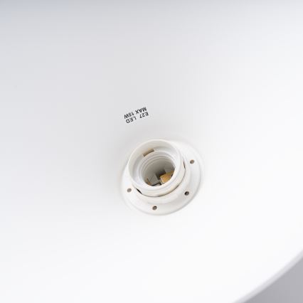 Luster na sajli JAGA 1xE27/15W/230V, prečnik 30 cm, beo