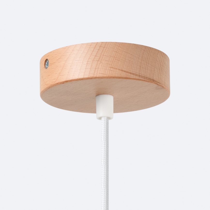 Luster na sajli JAGA 1xE27/15W/230V, prečnik 30 cm, beo