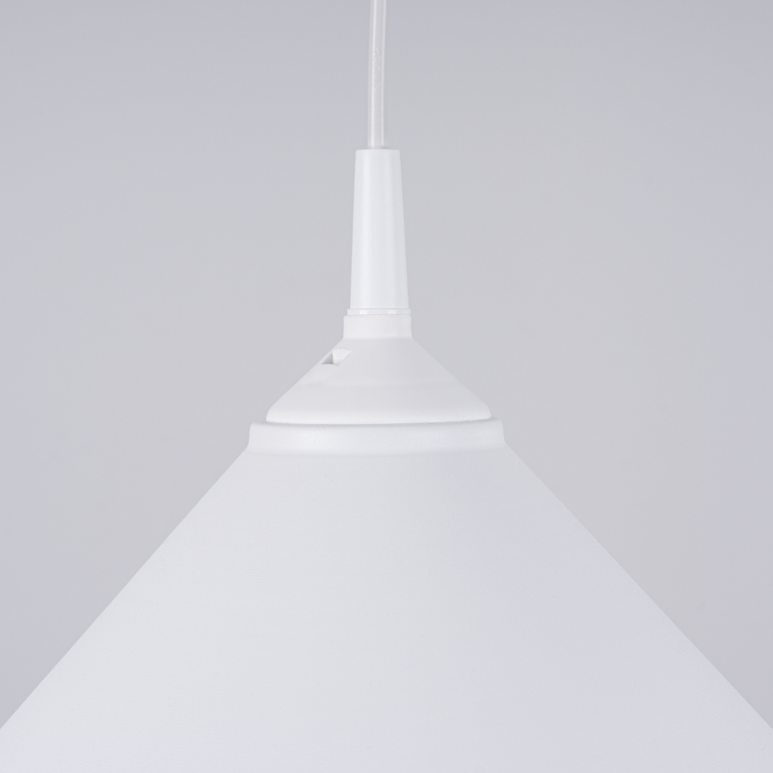 Luster na sajli ZUMA 1xE27/15W/230V prečnik 30 cm bela