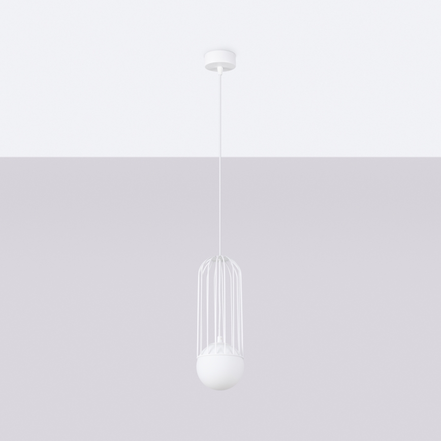 Luster na sajli BRINA 1xG9/8W/230V bela