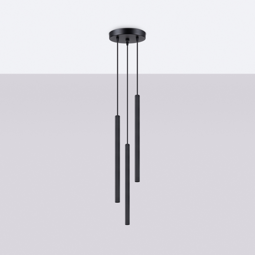 Luster na sajli ARCHE 3xG9/8W/230V crni