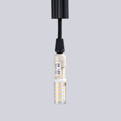 Luster na sajli ARCHE 3xG9/8W/230V crni