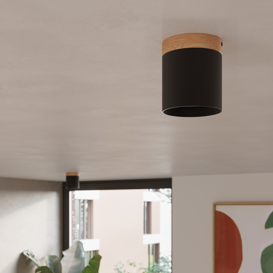Spot svetiljka RIF 1xGU10/10W/230V Ø 12 cm crna