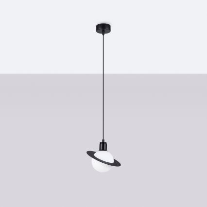 Luster na lanku HYPERION 1xG9/8W/230V crni