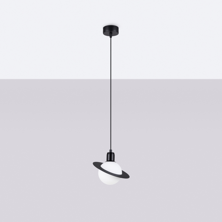 Luster na lanku HYPERION 1xG9/8W/230V crni