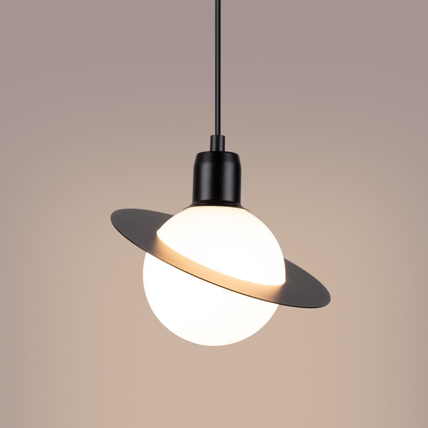 Luster na lanku HYPERION 1xG9/8W/230V crni