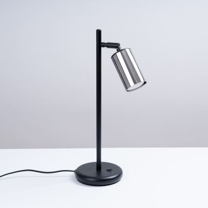 Stona lampa WINX 1xGU10/10W/230V crna/sjajni hrom