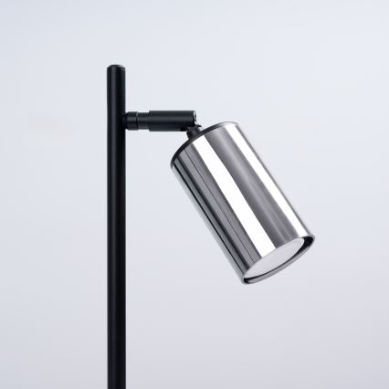 Stona lampa WINX 1xGU10/10W/230V crna/sjajni hrom