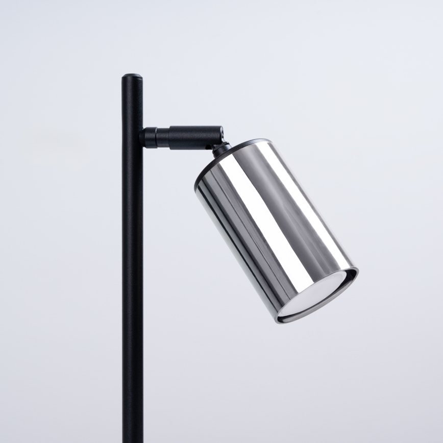 Stona lampa WINX 1xGU10/10W/230V crna/sjajni hrom