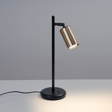 Stona lampa WINX 1xGU10/10W/230V crna/zlatna