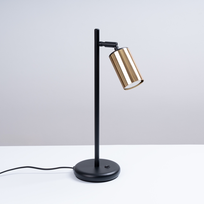 Stona lampa WINX 1xGU10/10W/230V crna/zlatna
