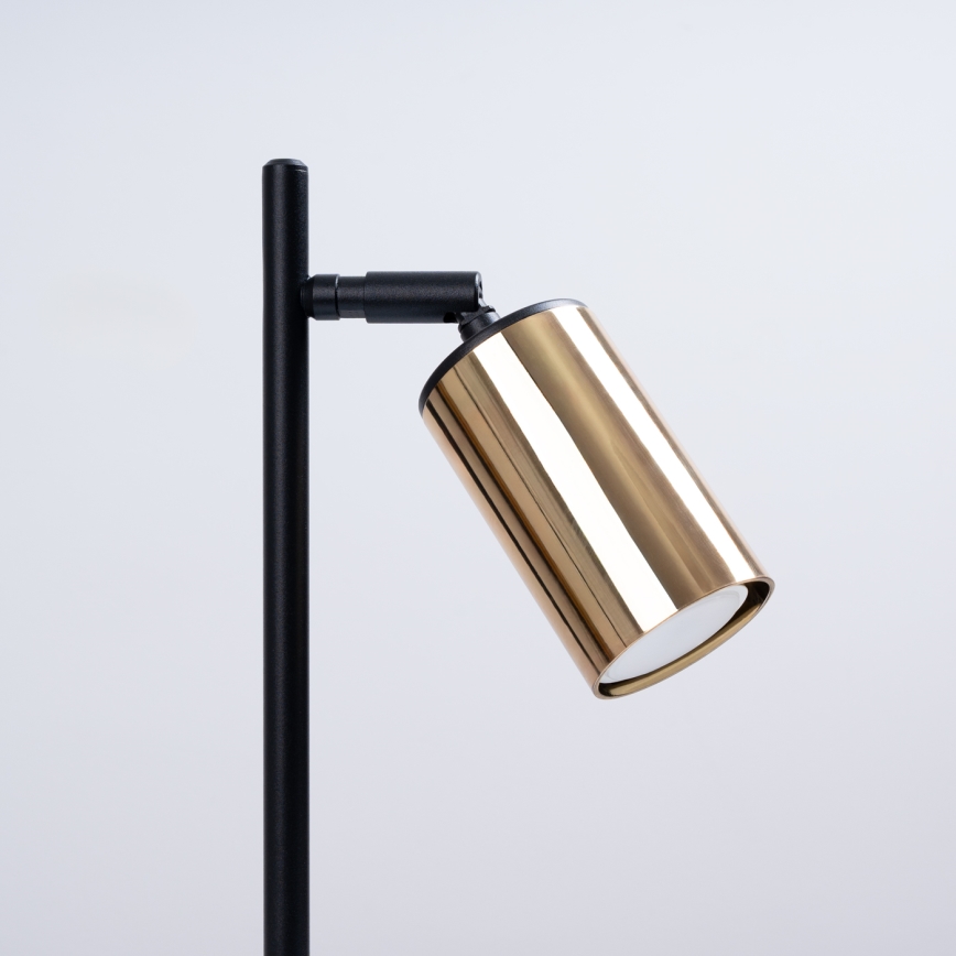 Stona lampa WINX 1xGU10/10W/230V crna/zlatna