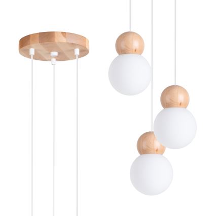 Luster na sajli PEKKA 3xG9/8W/230V beo