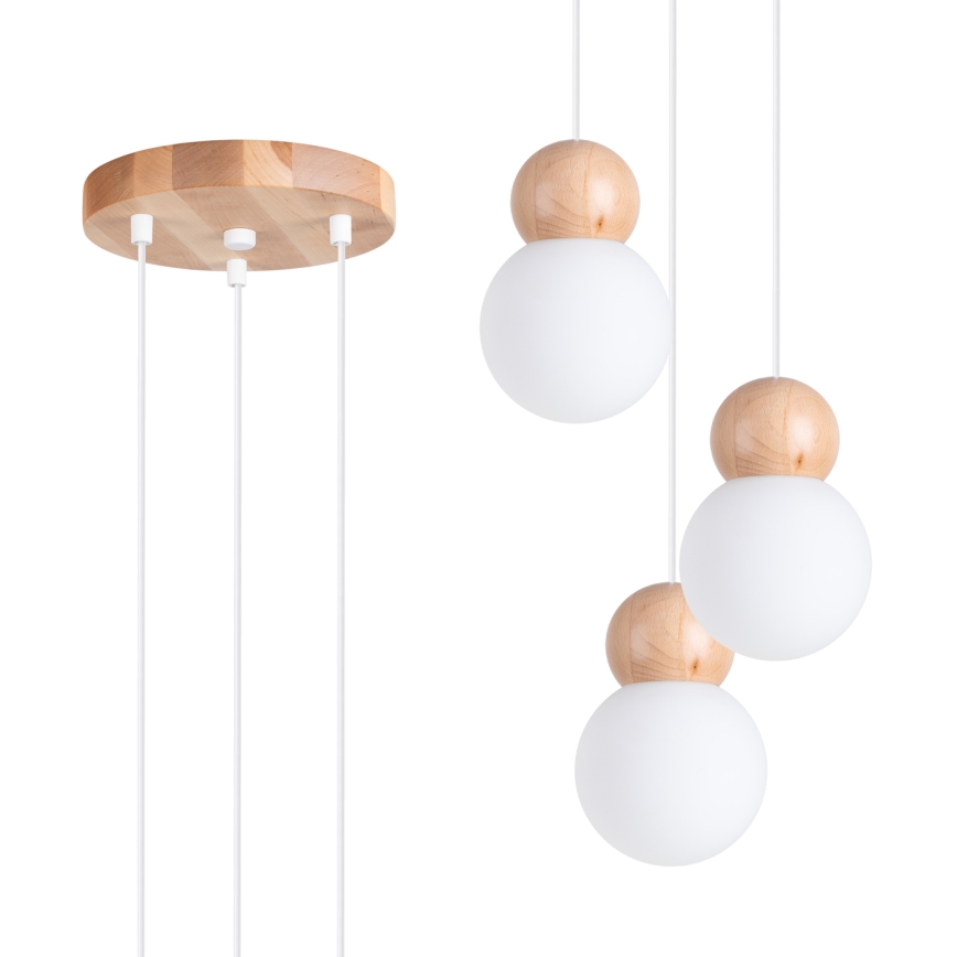 Luster na sajli PEKKA 3xG9/8W/230V beo