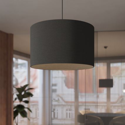 Luster na sajli NOVA 1xE27/15W/230V, prečnik 40 cm, crne boje