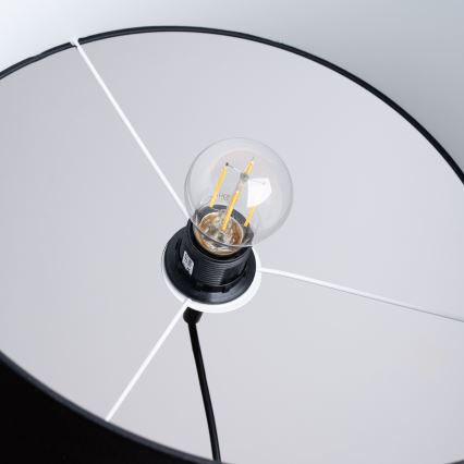Luster na sajli NOVA 1xE27/15W/230V, prečnik 40 cm, crne boje