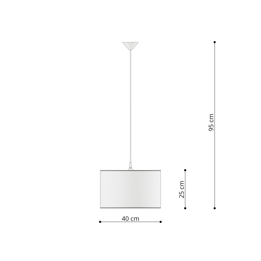 Dečiji luster na sajli PRINCESS 1xE27/15W/230V, prečnik 40 cm, princeza