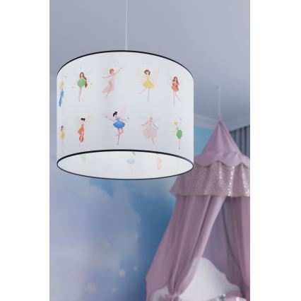 Dečiji luster na sajli FAIRY 1xE27/15W/230V, prečnik 30 cm, vila