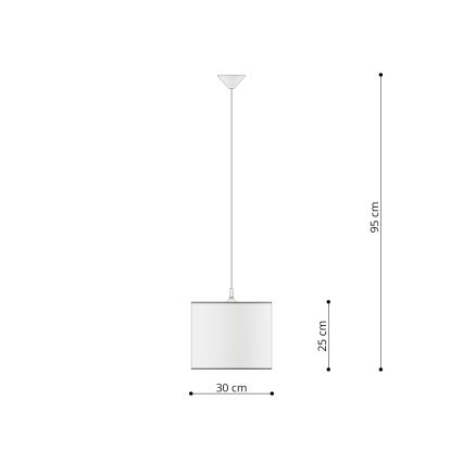 Dečiji luster na sajli CAT 1xE27/15W/230V prečnik 30 cm mačka