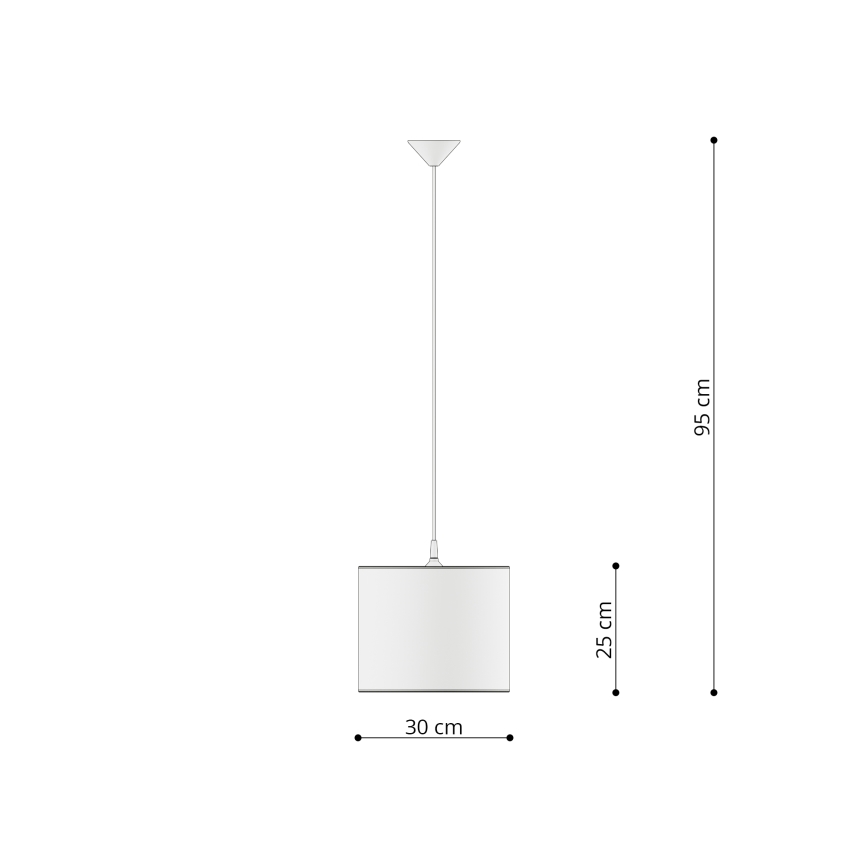 Dečiji luster na sajli FOOTBALL 1xE27/15W/230V prečnik 30 cm fudbal