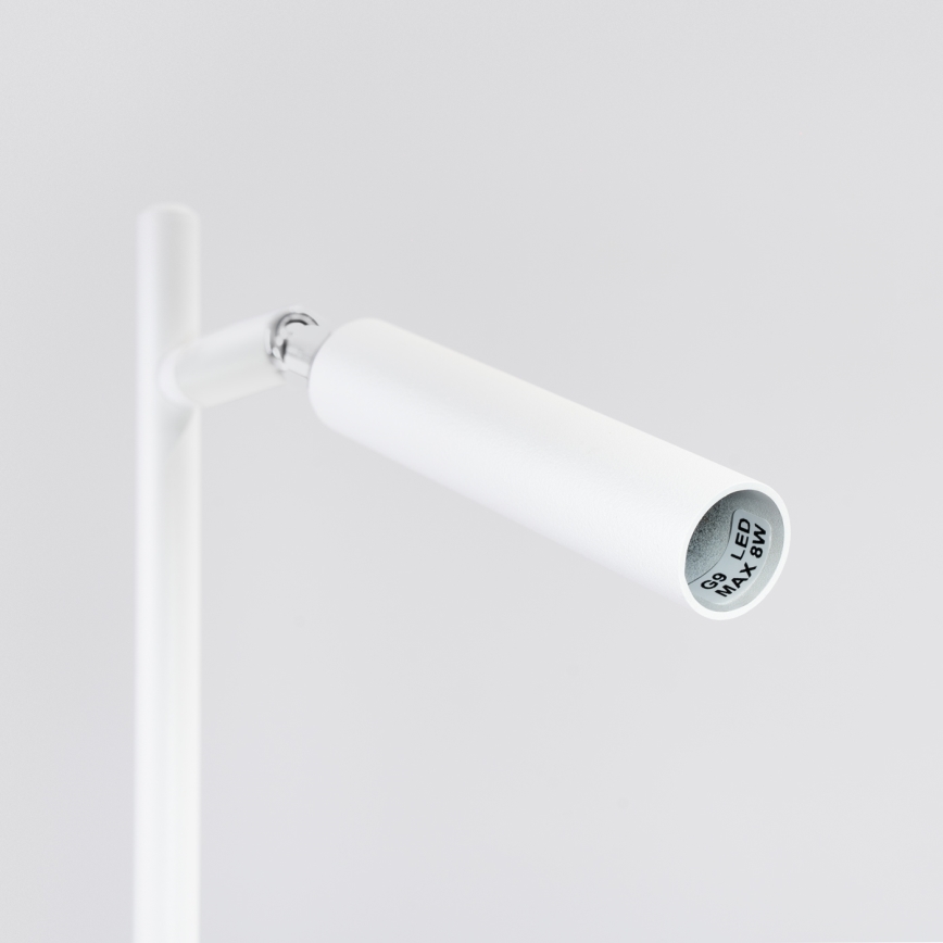 Stona lampa PASTELO 1xG9/8W/230V bela