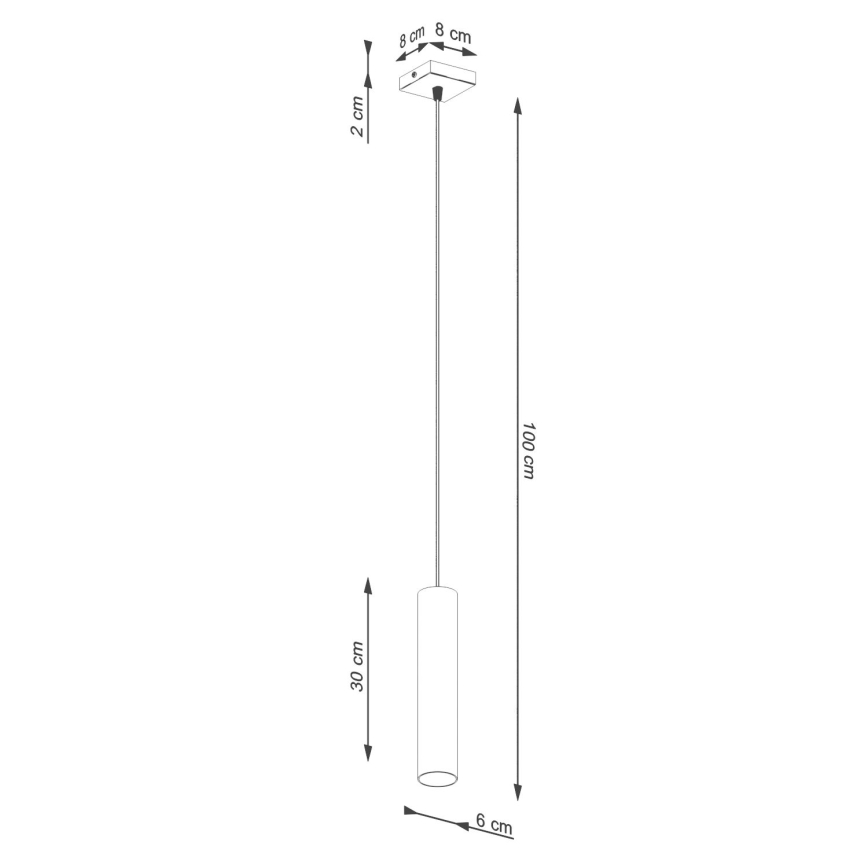 Luster na sajli LAGOS 1xGU10/10W/230V krem boje