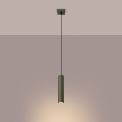 Luster na sajli LAGOS 1xGU10/10W/230V, zelene boje