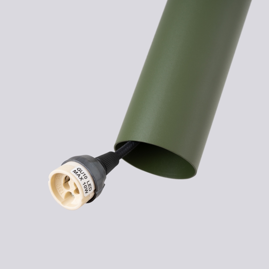Zeleni luster na sajli LAGOS 3xGU10/10W/230V