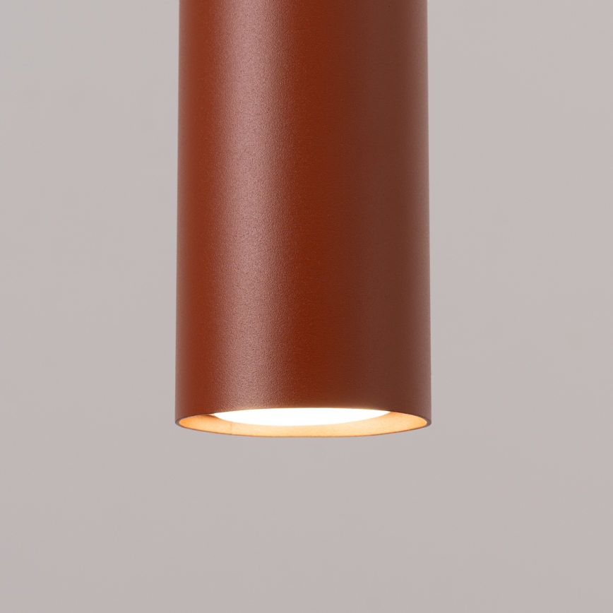 Luster LAGOS na sajli 3xGU10/10W/230V crvena
