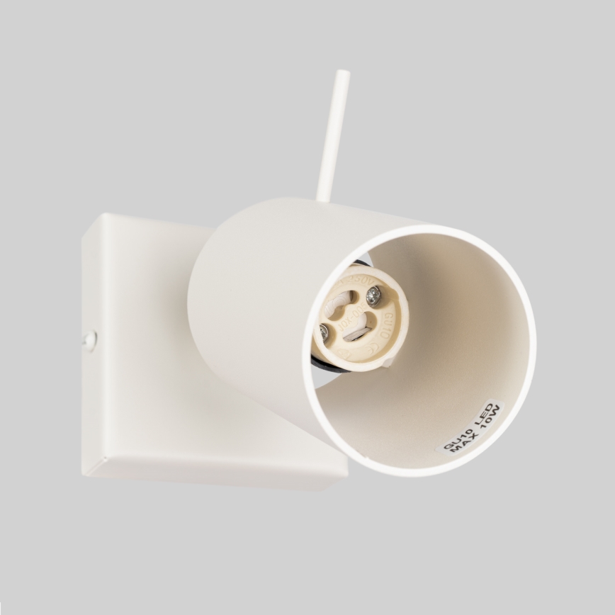 Zidna spot svetiljka RING 1xGU10/10W/230V krem boje