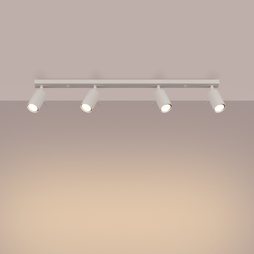 Spot svetiljka RING 4xGU10/10W/230V krem