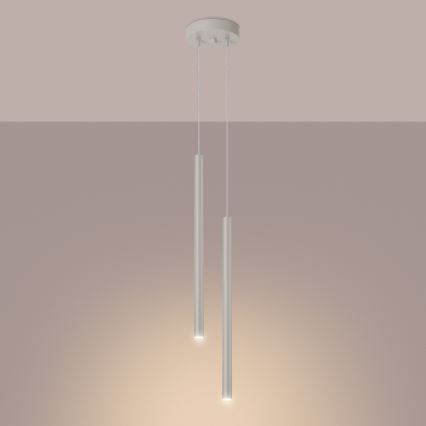 Luster na sajli PASTELO 2xG9/8W/230V krem