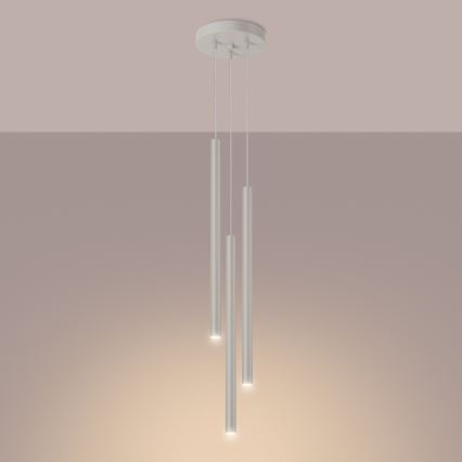 Luster na sajli PASTELO 3xG9/8W/230V krem