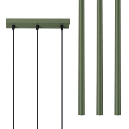 Luster na kablu PASTELO 3xG9/8W/230V zeleni