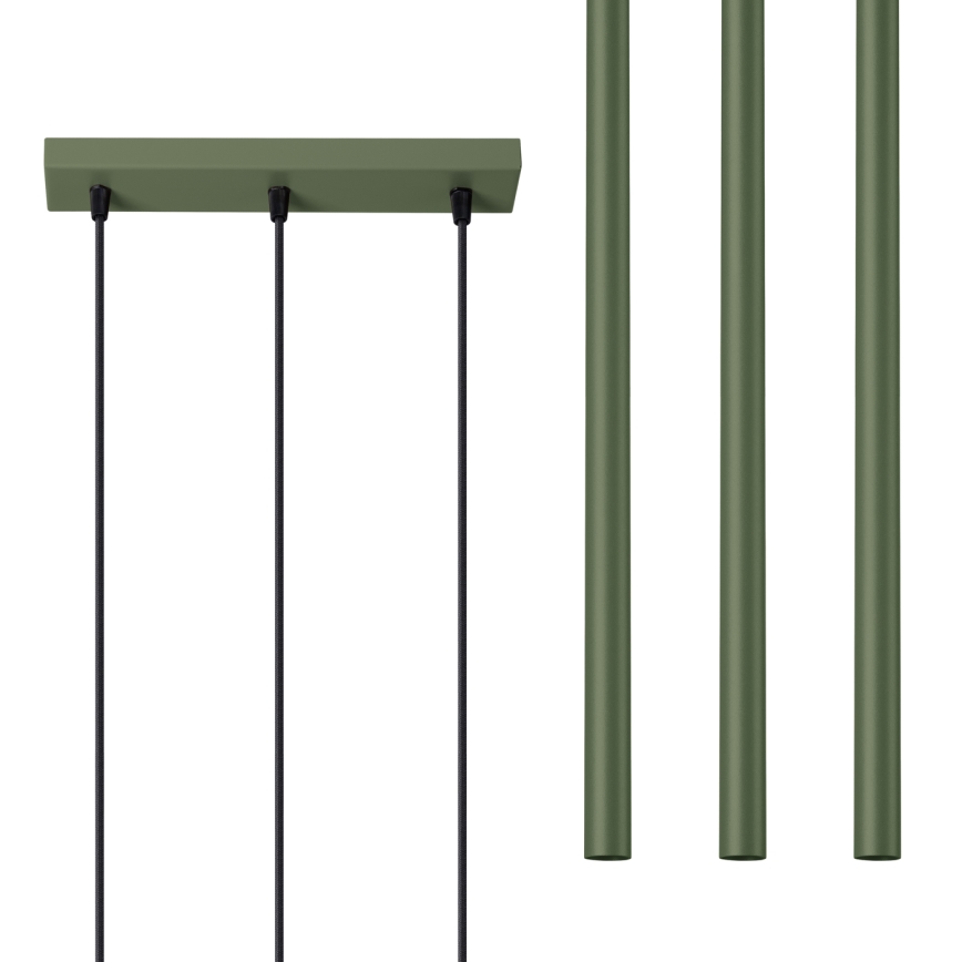 Luster na kablu PASTELO 3xG9/8W/230V zeleni