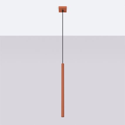 Luster na sajli PASTELO 1xG9/8W/230V crvena