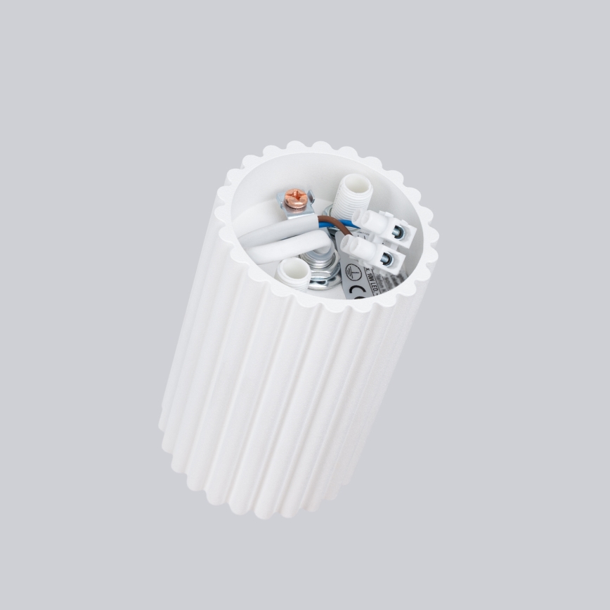 Ugradni spot KARBON 1xGU10/10W/230V 10 cm beo