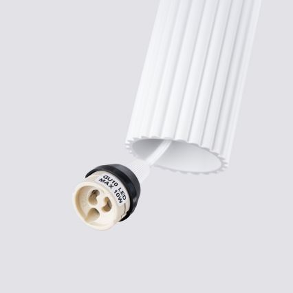 Luster na sajli KARBON 1xGU10/10W/230V, beo
