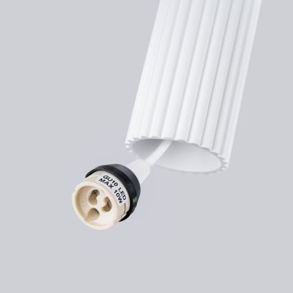 Luster na sajli KARBON 3xGU10/10W/230V bela