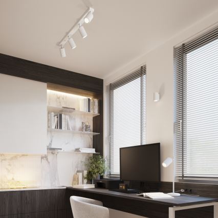 Stona lampa KARBON 1xGU10/10W/230V bela
